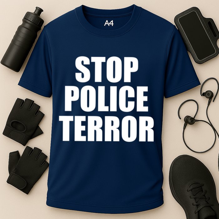 Stop Police Terror Cooling Performance Crew T-Shirt