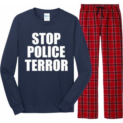 Stop Police Terror Long Sleeve Pajama Set