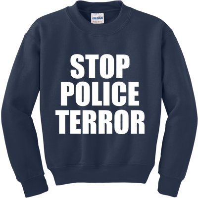 Stop Police Terror Kids Sweatshirt