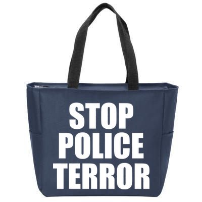 Stop Police Terror Zip Tote Bag