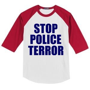 Stop Police Terror Kids Colorblock Raglan Jersey