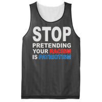 Stop Pretending Your Racism Is Patriotism Mesh Reversible Basketball Jersey Tank