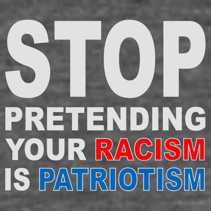 Stop Pretending Your Racism Is Patriotism Baby Bodysuit