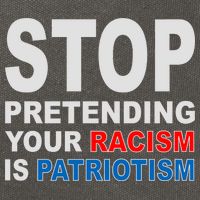 Stop Pretending Your Racism Is Patriotism Cotton Canvas Backpack