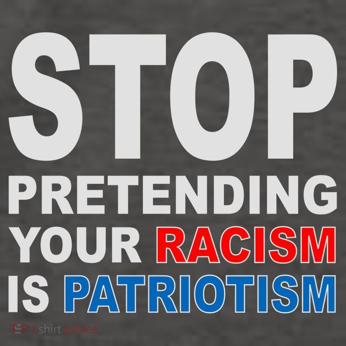 Stop Pretending Your Racism Is Patriotism Vector Backpack
