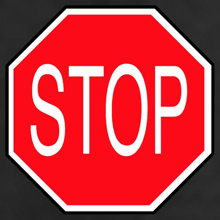 Stop Sign 7 Panel Mesh Trucker Snapback Hat