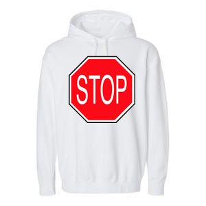 Stop Sign Garment-Dyed Fleece Hoodie