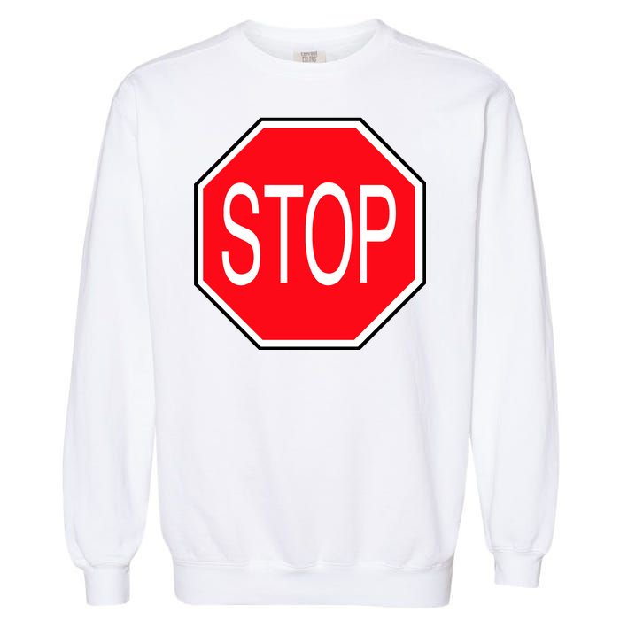 Stop Sign Garment-Dyed Sweatshirt