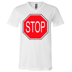 Stop Sign V-Neck T-Shirt