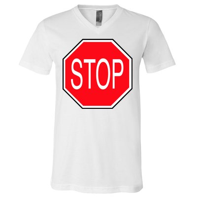 Stop Sign V-Neck T-Shirt