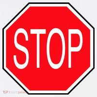 Stop Sign 11oz C Handle Ceramic Mug