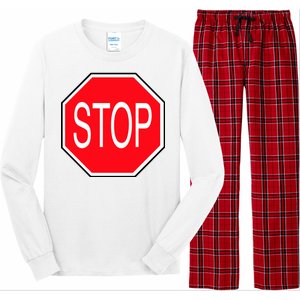 Stop Sign Long Sleeve Pajama Set