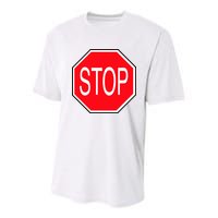 Stop Sign Youth Performance Sprint T-Shirt