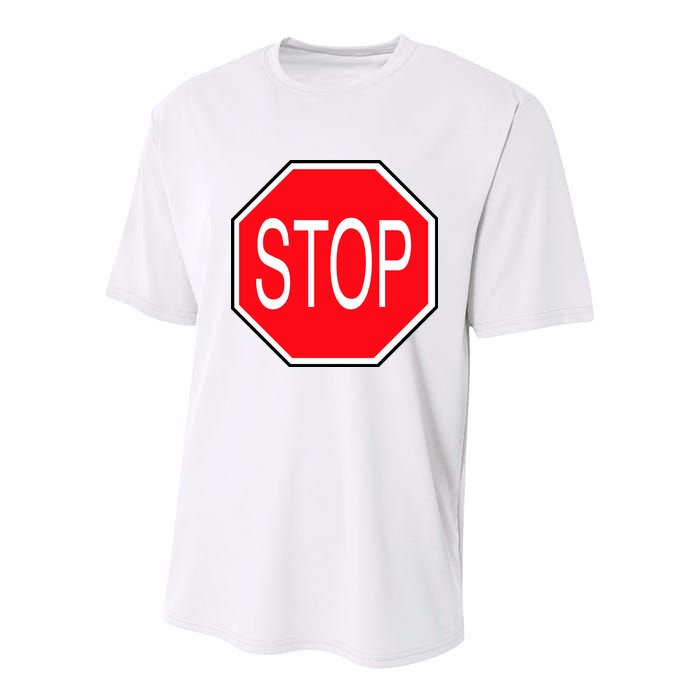 Stop Sign Youth Performance Sprint T-Shirt