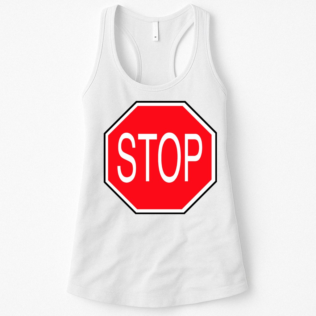 Stop Sign Womens Tank Top