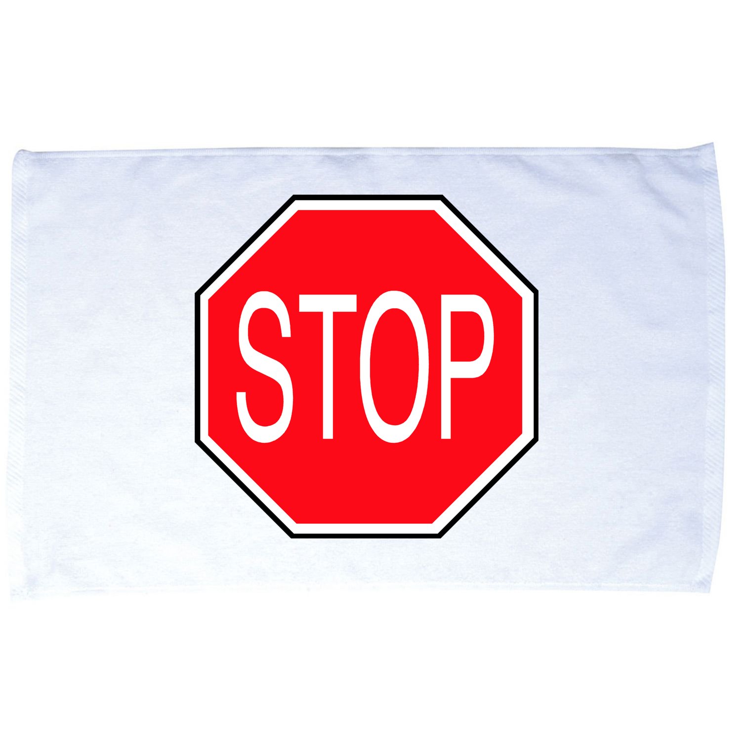 Stop Sign Microfiber Hand Towel