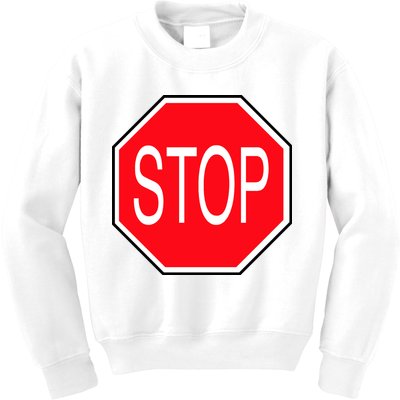 Stop Sign Kids Sweatshirt