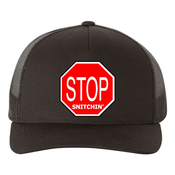 STOP Snitching Snitchin' Yupoong Adult 5-Panel Trucker Hat