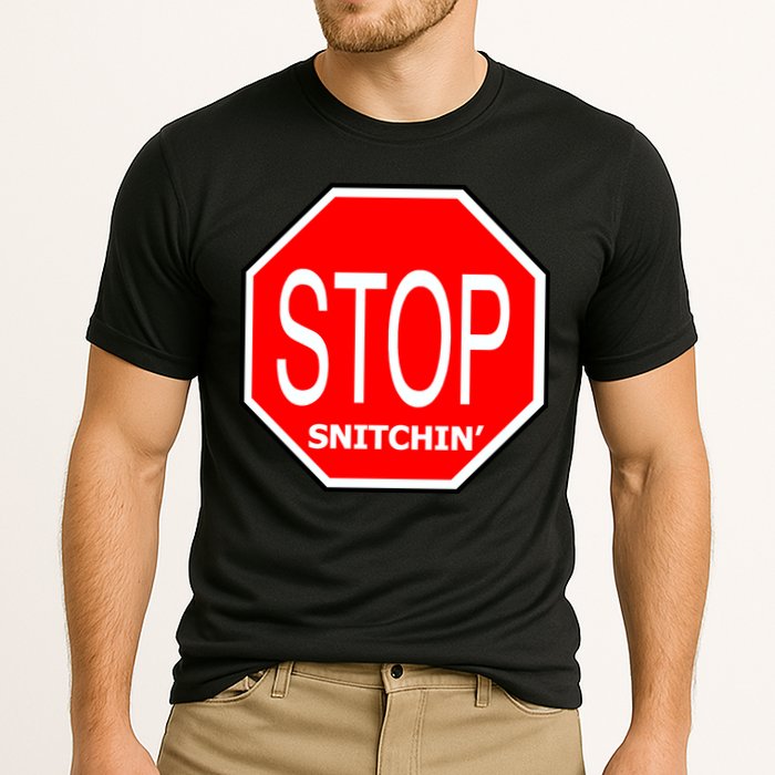STOP Snitching Snitchin' Cooling Performance Crew T-Shirt