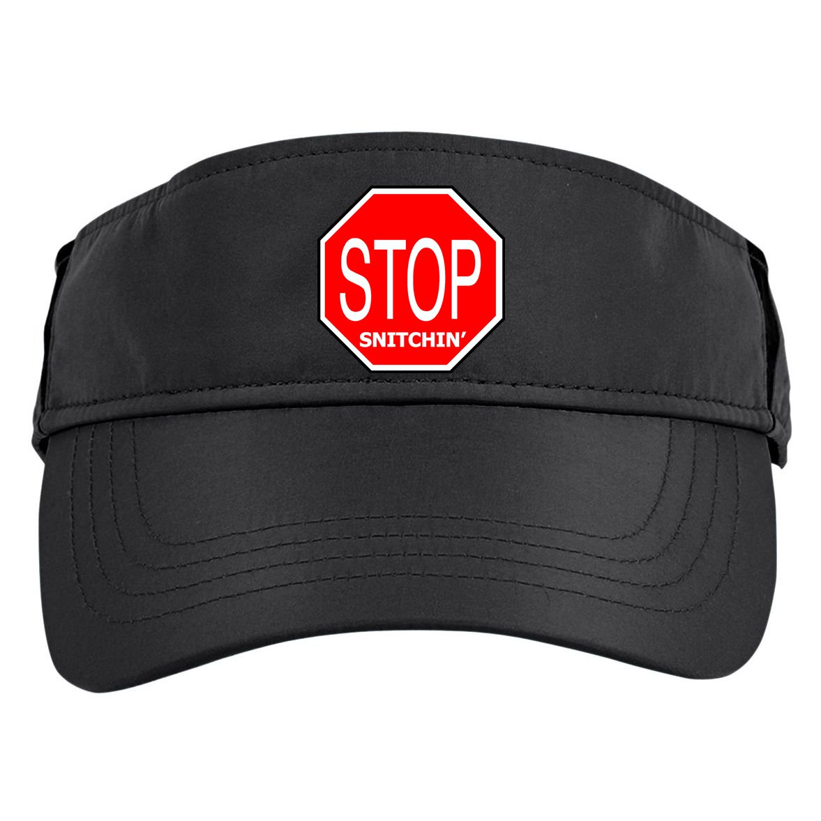 STOP Snitching Snitchin' Adult Drive Performance Visor