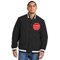 STOP Snitching Snitchin' Insulated Varsity Jacket