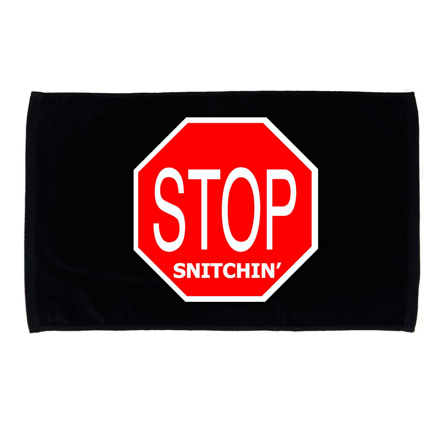 STOP Snitching Snitchin' Microfiber Hand Towel