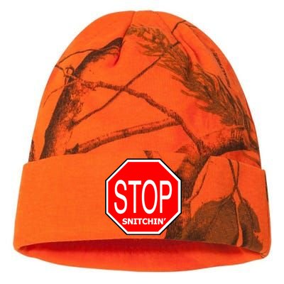 STOP Snitching Snitchin' Kati Licensed 12" Camo Beanie