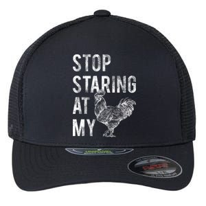 Stop Staring At My Cock Flexfit Unipanel Trucker Cap