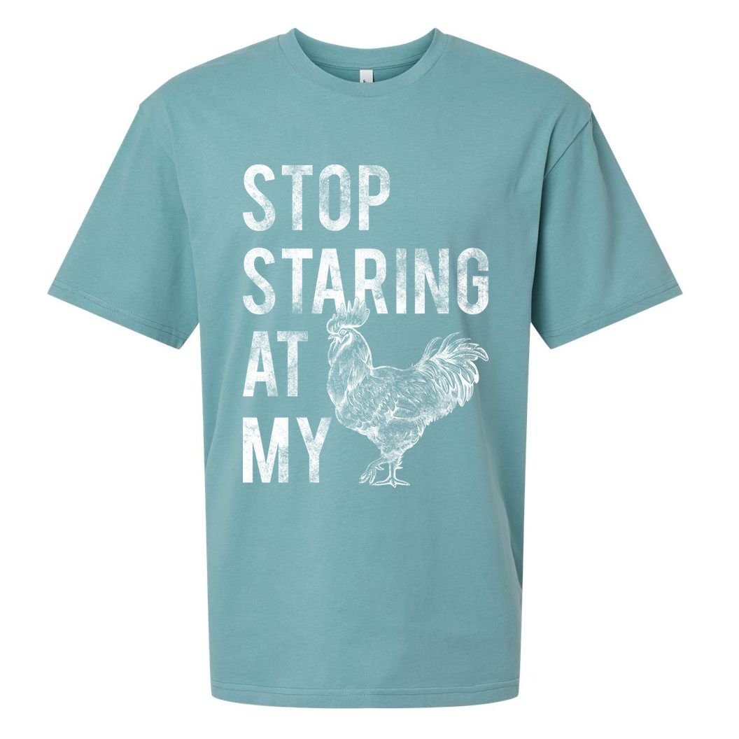 Stop Staring At My Cock Sueded Cloud Jersey T-Shirt