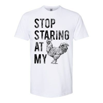 Stop Staring At My Cock Softstyle® CVC T-Shirt