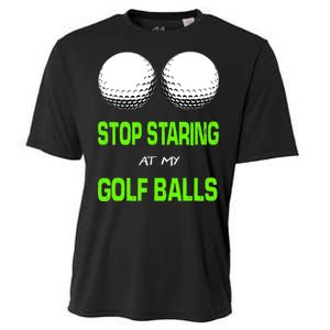 Stop Staring At My Golf Balls Cooling Performance Crew T-Shirt