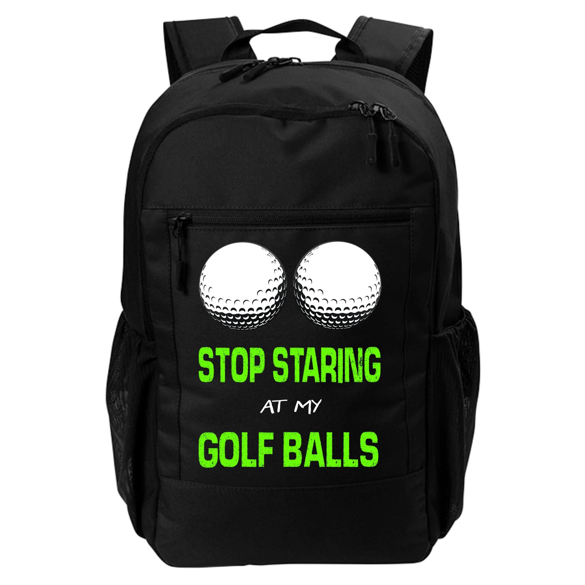 Stop Staring At My Golf Balls Backpack