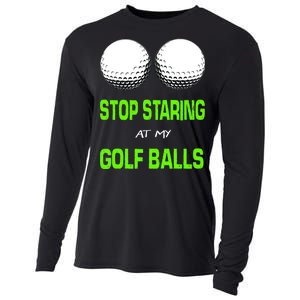 Stop Staring At My Golf Balls Cooling Performance Long Sleeve Crew