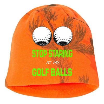 Stop Staring At My Golf Balls Kati - Camo Knit Beanie