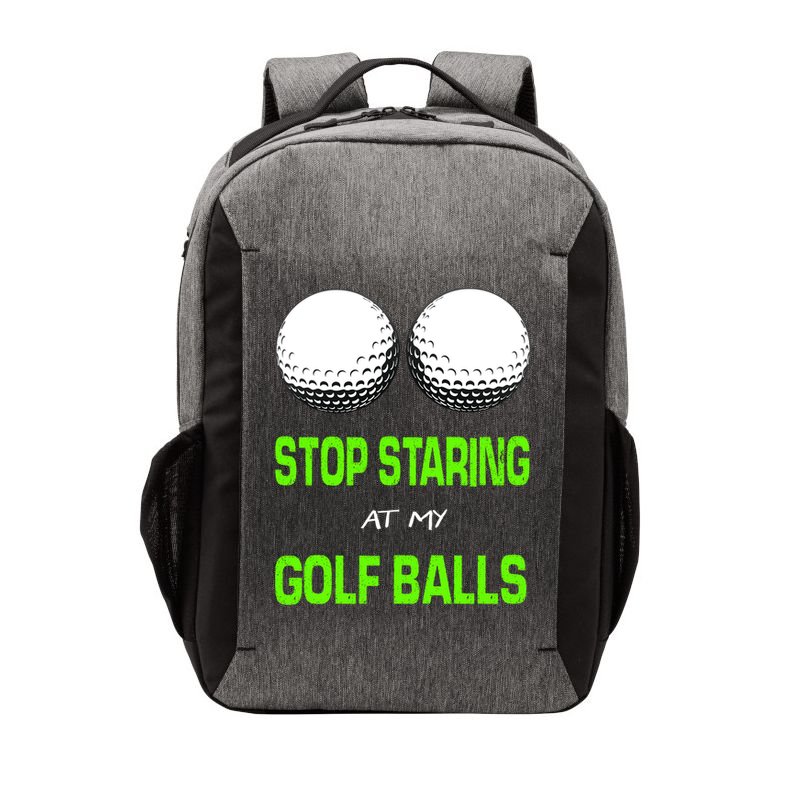 Stop Staring At My Golf Balls Vector Backpack