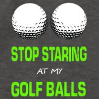 Stop Staring At My Golf Balls Vector Backpack