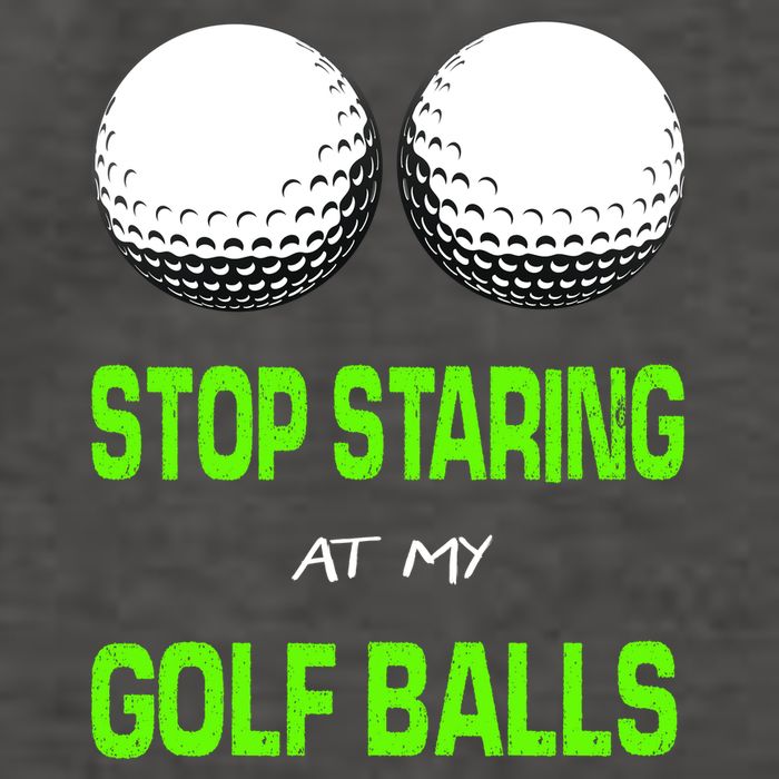 Stop Staring At My Golf Balls Vector Backpack
