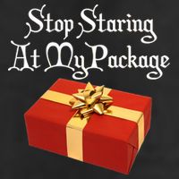 Stop Staring At My Package Christmas Present X-Mas Adult Drive Performance Visor