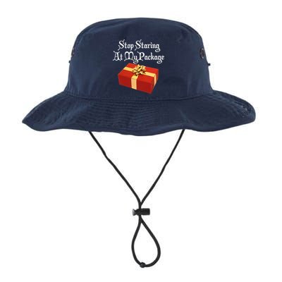Stop Staring At My Package Christmas Present X-Mas Bucket Hat