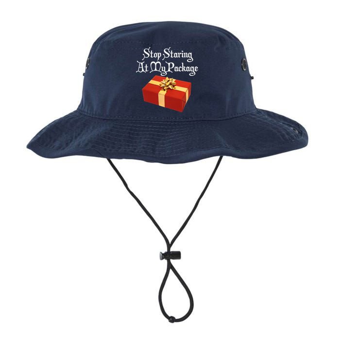 Stop Staring At My Package Christmas Present X-Mas Bucket Hat