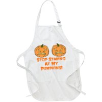 Stop Staring At My Pumpkins Halloween Costume Apron
