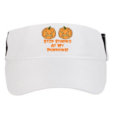 Stop Staring At My Pumpkins Halloween Costume Adult Drive Performance Visor