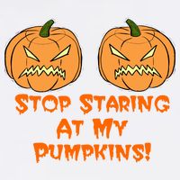 Stop Staring At My Pumpkins Halloween Costume Tall Long Sleeve T-Shirt