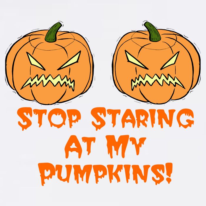 Stop Staring At My Pumpkins Halloween Costume Tall Long Sleeve T-Shirt
