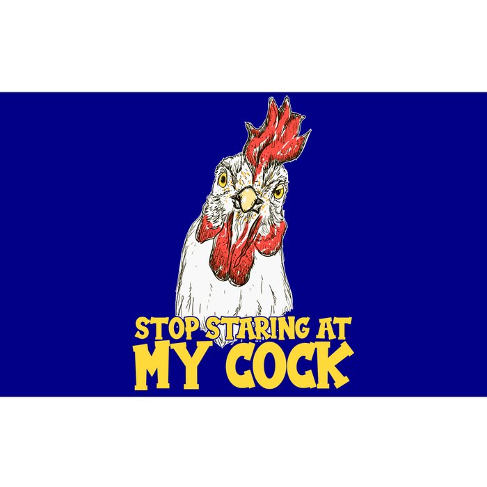 Stop Starring At My Cock Rooster Bumper Sticker