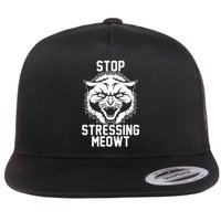 Stop Stressing Meowt Angry Cat Flatbill Hat