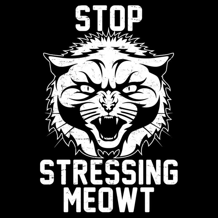 Stop Stressing Meowt Angry Cat Flatbill Hat