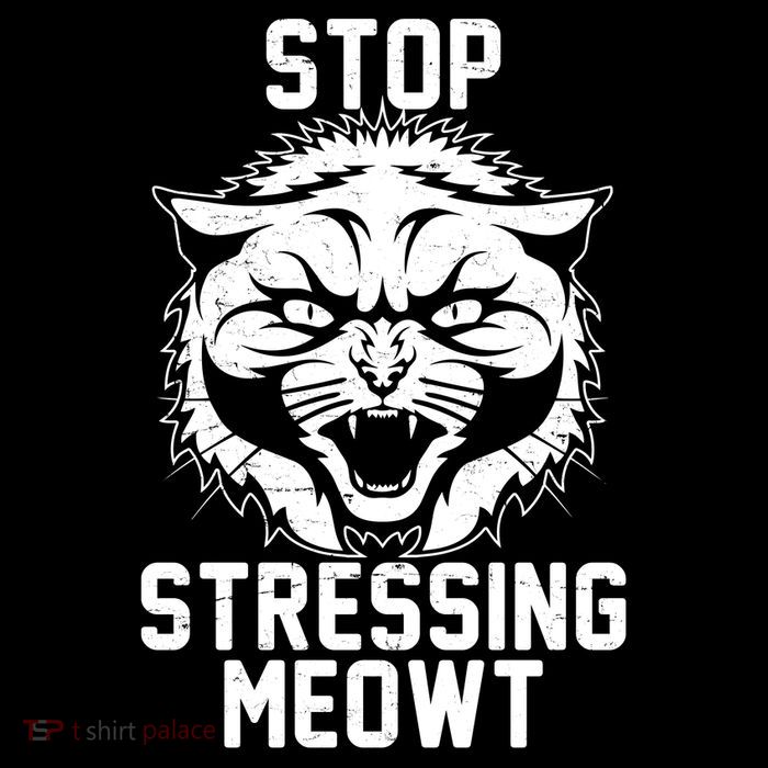 Stop Stressing Meowt Angry Cat Cooling Performance Long Sleeve Crew