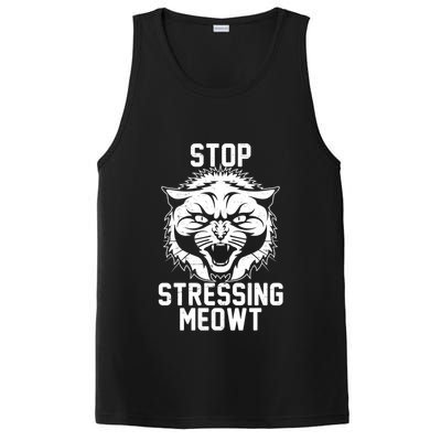 Stop Stressing Meowt Angry Cat PosiCharge Competitor Tank