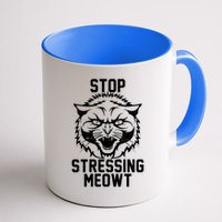 Stop Stressing Meowt Angry Cat Mug